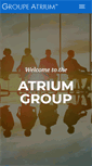 Mobile Screenshot of groupeatrium.com