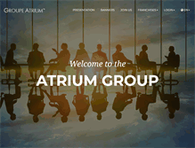 Tablet Screenshot of groupeatrium.com